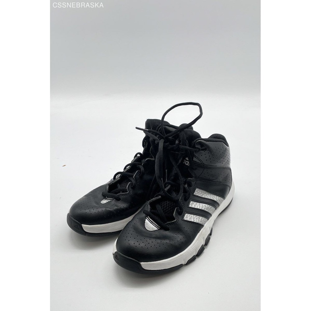 Adidas Black White Boys Hi Top Sneakers‎ APC 011001 Basketball - Size 6